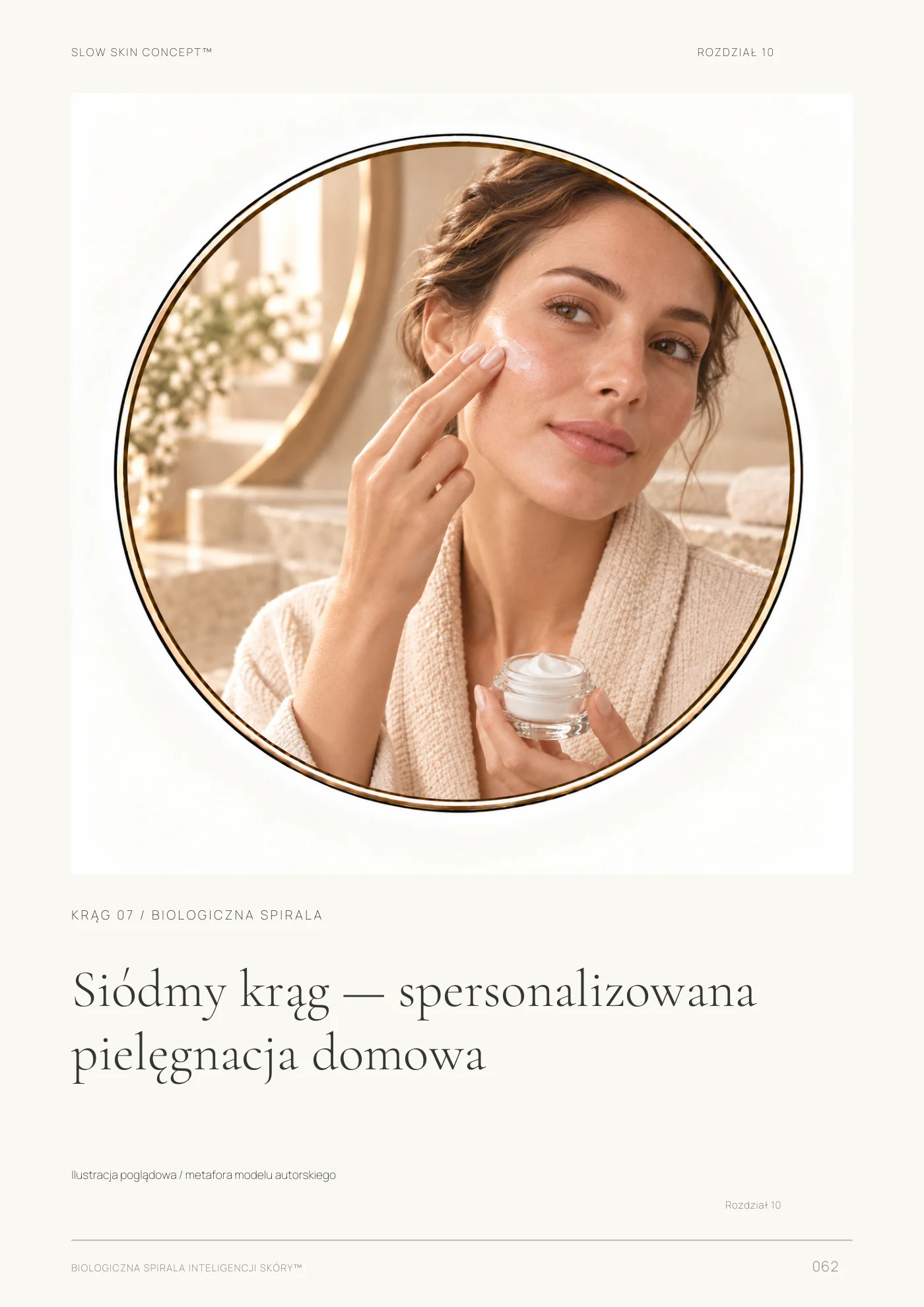 Pielęgnacja domowa — strona 62 ebooka Biologiczna Spirala Inteligencji Skóry™